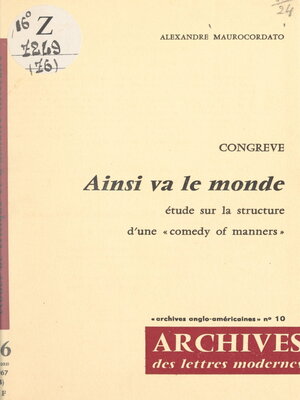 cover image of Ainsi va le monde
